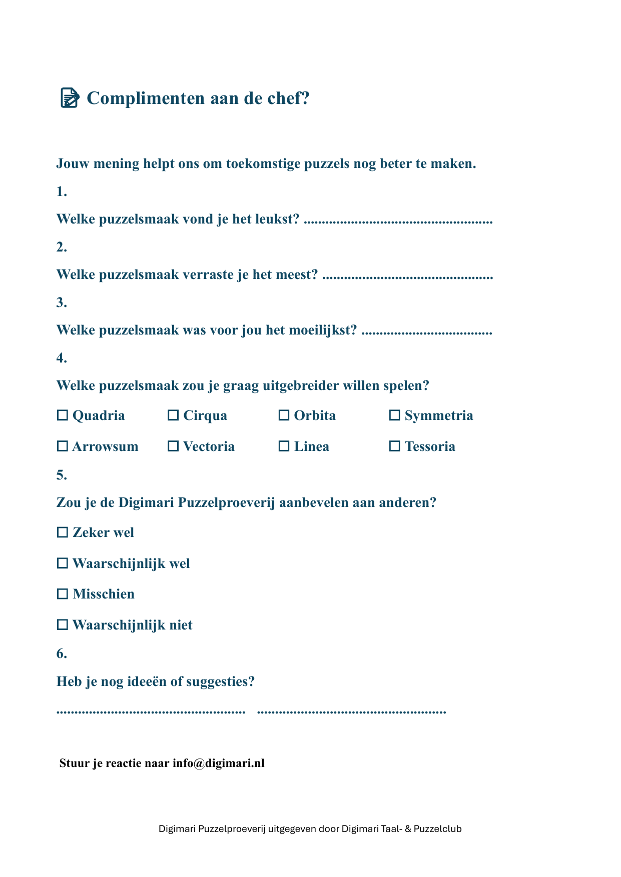 Puzzelmenukaart pagina 14